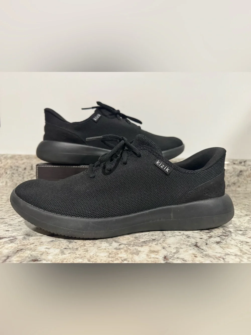 Kizik MEN'S MADRID ECO KNIT Sneakers Black Size 10